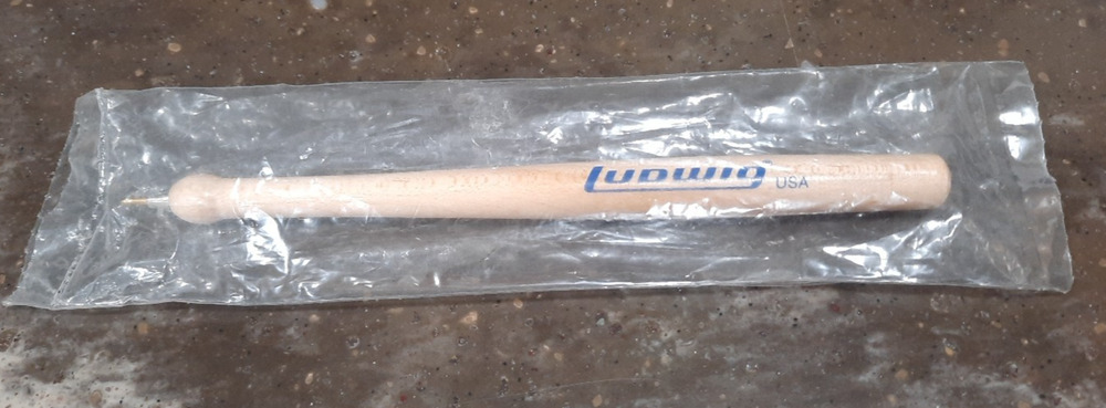 Vintage Pen Ludwig Advertising Wood Drumstick 6” Pen - NEW in unopened package